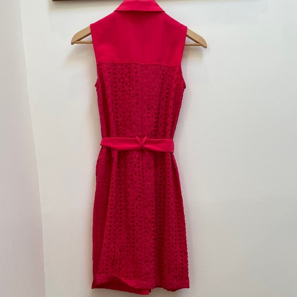 CeCe Vibrant Pink Midi Dress - Picture 9 of 11